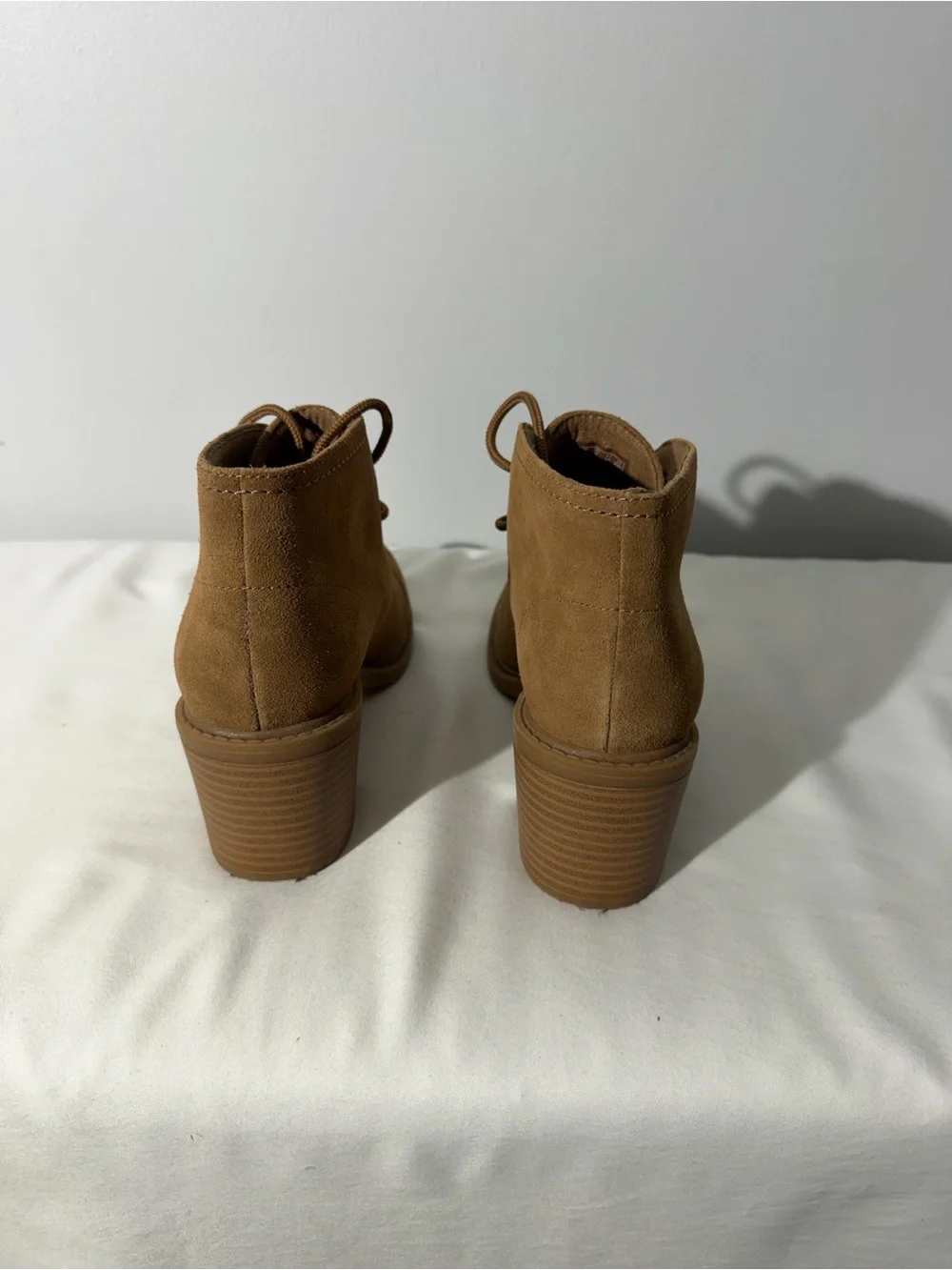 Clarks Collection Scene Dark Khaki Suede Lace-up Ankle Boots size 6